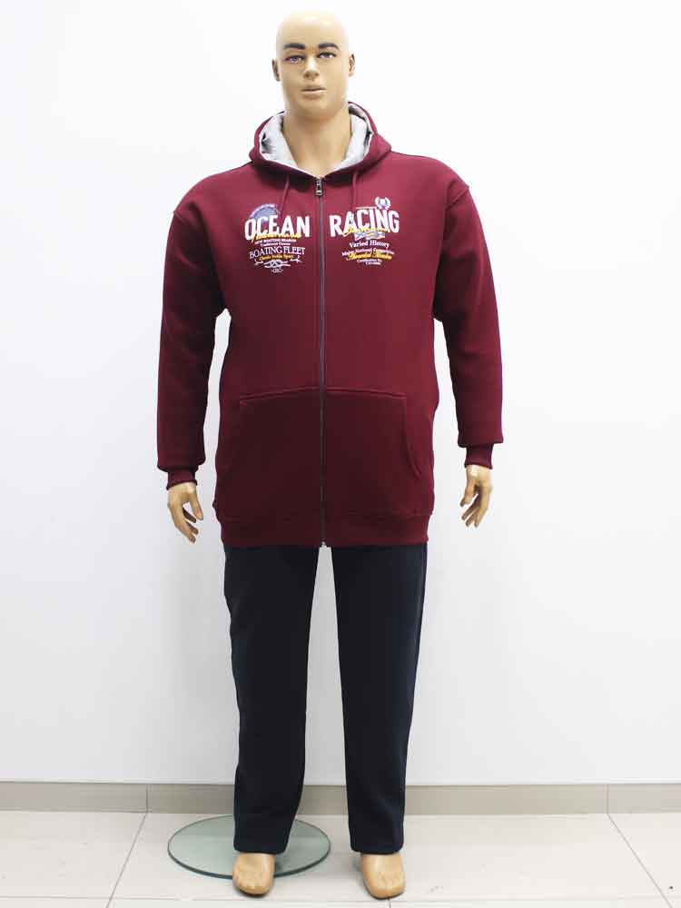 Костюм спортивный мужской трикотажный (тринитка) с капюшоном большого размера. Магазин «Большой Папа», Харьков.